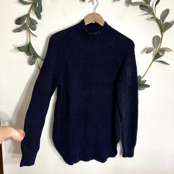 Anthropologie Maeve Blue Tunic Sweater - Picture 1 of 5
